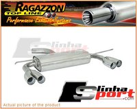 Stainless steel rear silencer left/righ for AUDI A3 8P