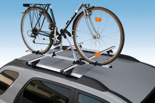 Bike carrier for roof rails